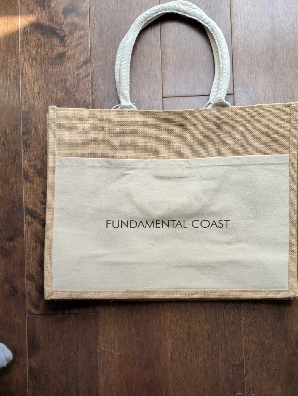Fundamental Coast Neutral Canvas‎ & Jute Tote Bag